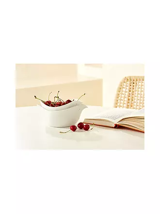RAEDER | Schale 2er Set 21x12x7cm SCHALENTIERE Weiss | 